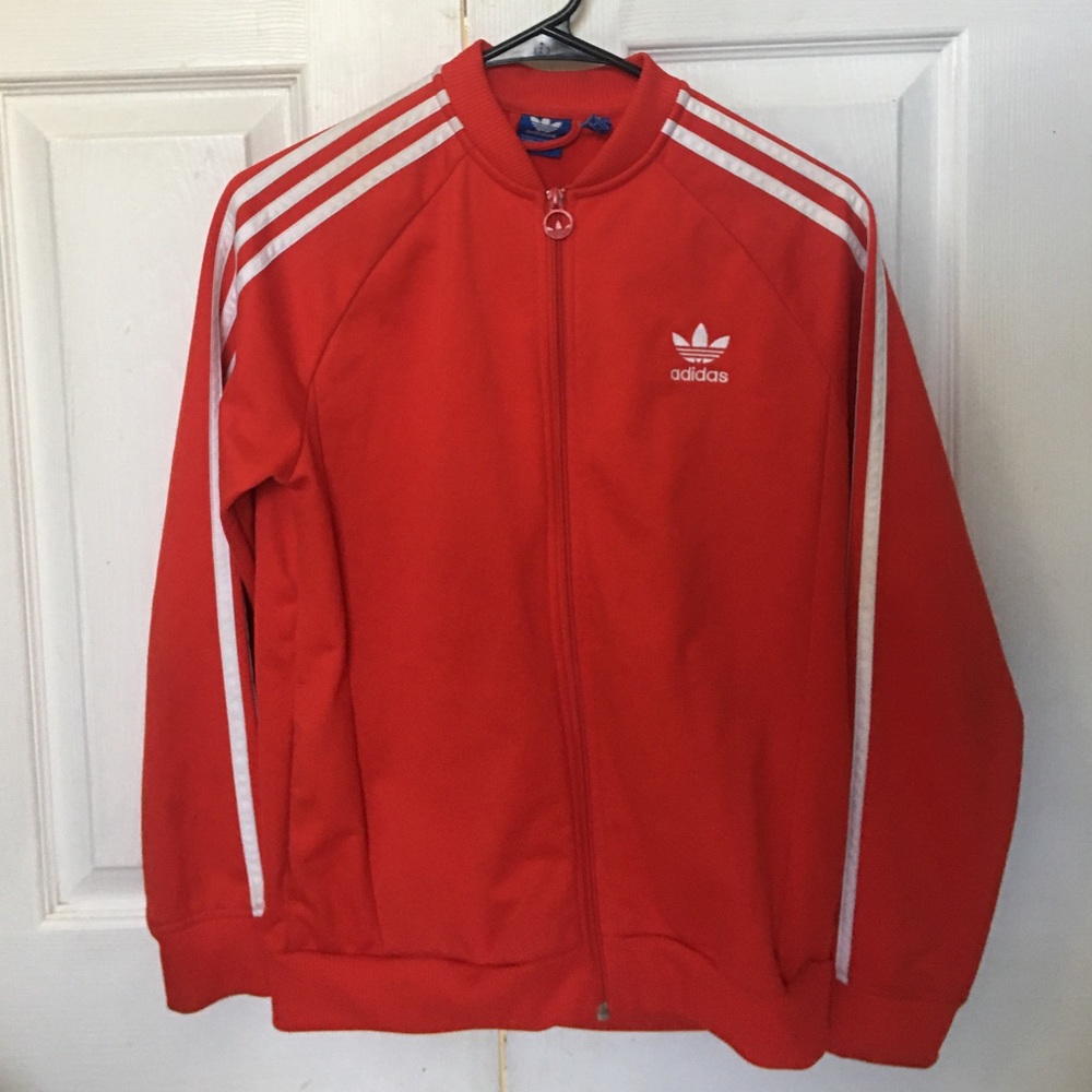 red adidas jacket